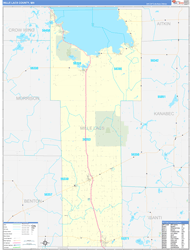 Mille-Lacs Basic<br>Wall Map